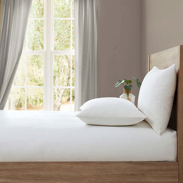 Lazy Linen Fitted Sheet - White